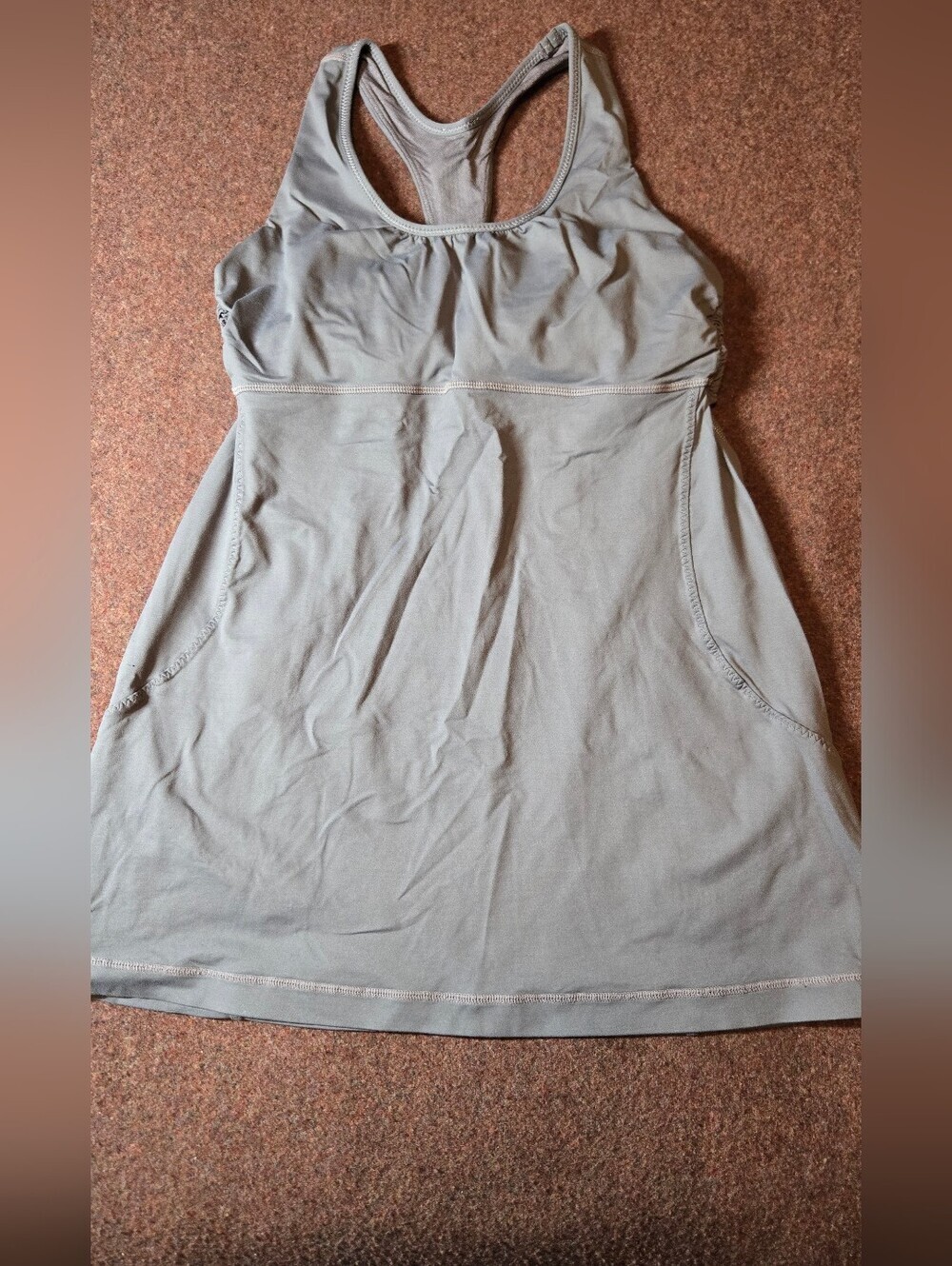 Lululemon Turbo Tank Size 8 Gray Deadstock Workout Athleisure Wear